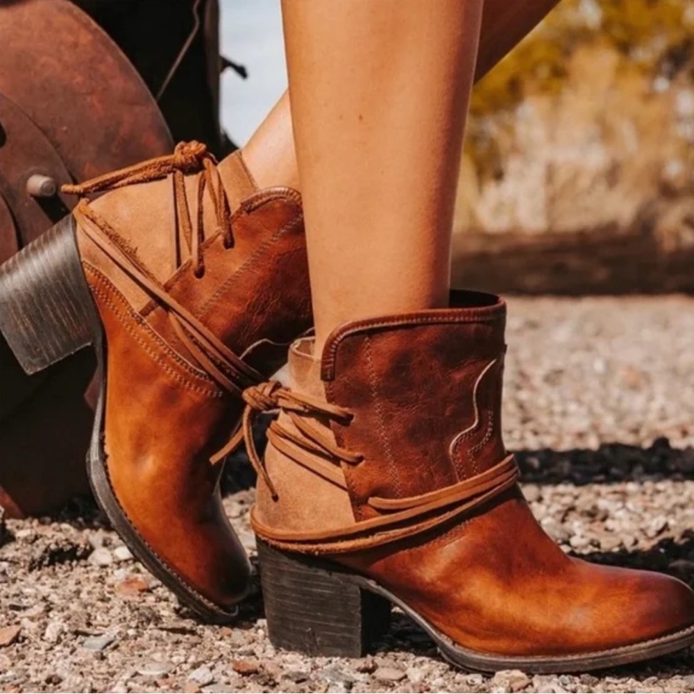 Freebird by Steven Brown Ankle Boots with Western Flair